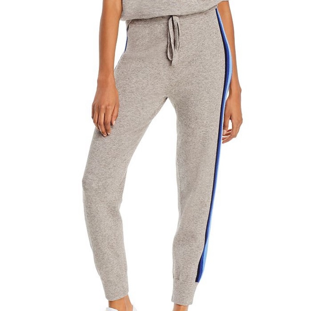 Madeleine Thompson X  Aqua Track Stripe Knit Jogger Pants Small